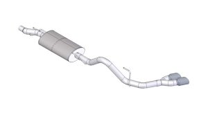 Ford F-150 Performance Exhaust - Single Side Exit - CORSA Performance - Cat Back Sport - Black - `11-`14